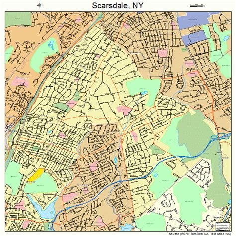 Scarsdale New York Street Map 3665431