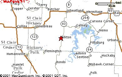 Map showing location of Elkton