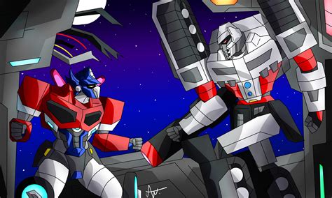 Optimus Prime vs Megatron. Art and designs by me : r/transformers