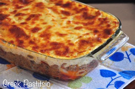 Greek Pastitsio Recipe - Pasta Baked with Ground Beef and Cheese ...