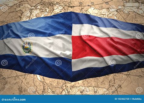 El Salvador and Costa Rica stock illustration. Illustration of region ...