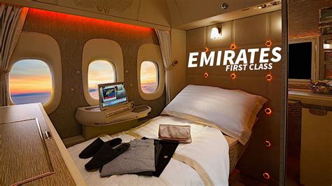 EMIRATES A380 New FIRST CLASS SUITE - YouTube