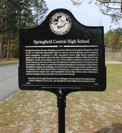 Springfield Central High School - Georgia Historical Society