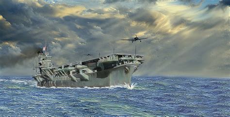 Aircraft Carrier Painting at PaintingValley.com | Explore collection of ...