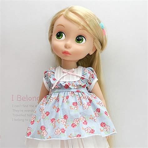 Disney Baby doll clothes dress clothing blue flower collection Princess ...