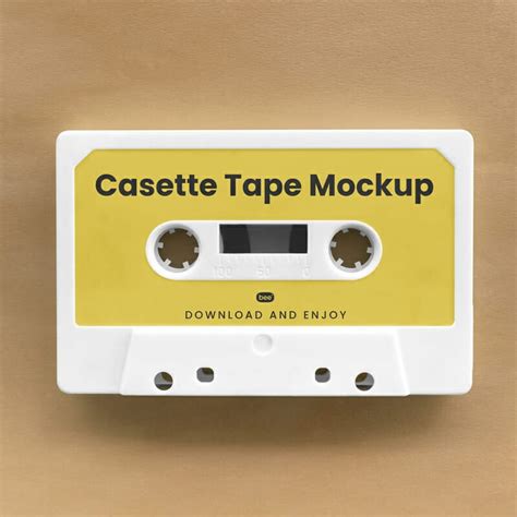 Free Cassette Tape Mockup Template PSD