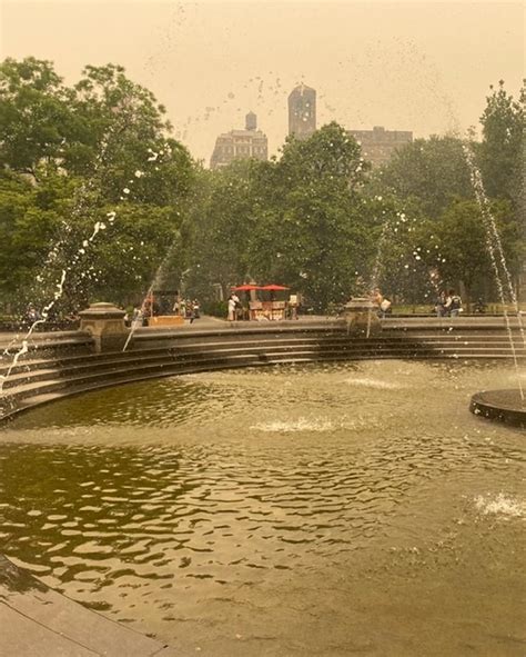 The Washington Square Park Fountain During the NYC Apocalypse ...