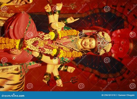 Indian Festival Navratri. Lord Durga Devi Stock Photo Stock Photo ...