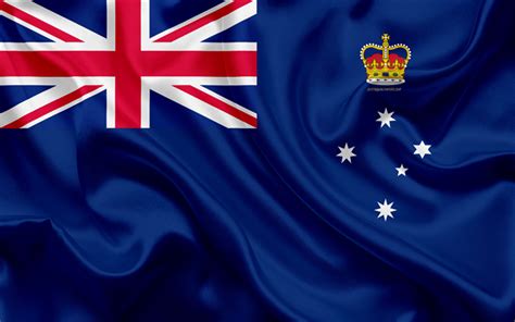 Download wallpapers Flag of Victoria, 4k, silk texture, national flag ...