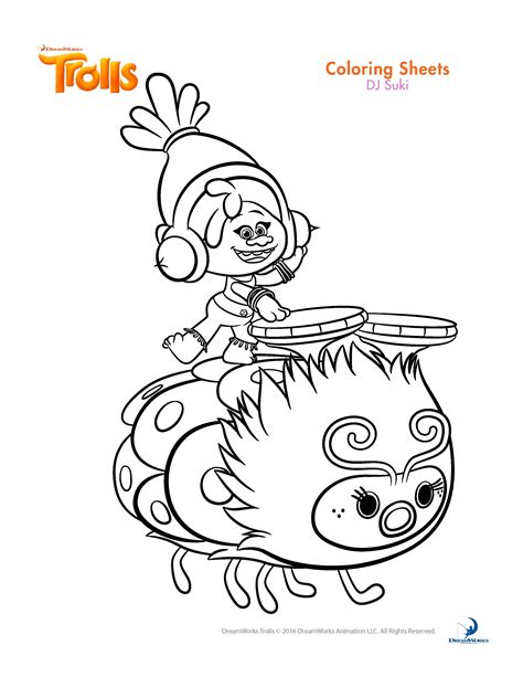 Trolls Movie Coloring Pages - Best Coloring Pages For Kids