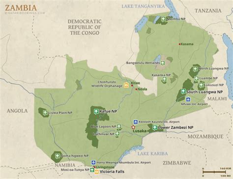 National Parks & Game Reserves in Zambia (A-Z List)