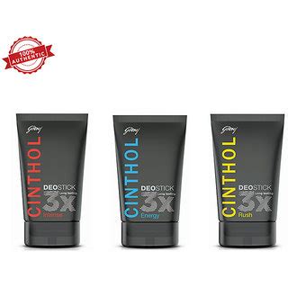 Buy Cinthol MenS Deo Stick- Intense-Energy-Rush Pack Of 3 (403Gm ...