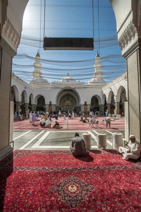 Muslims Praying in Quba Mosque Editorial Photography - Image of prophet ...