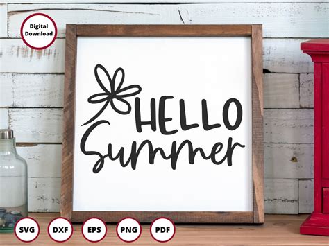 Hello Summer SVG Summer Sign SVG Summer SVG Files Beach Life Svg ...