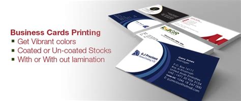 Regular and Laminated Business Cards Printing