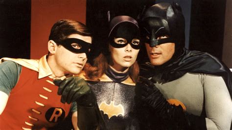 Classic Batman HD Wallpaper: Featuring Robin, Batgirl, and Adam West