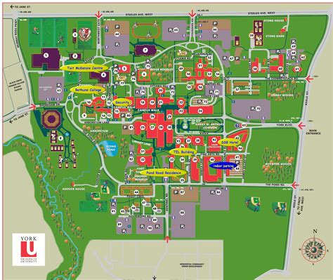 York University Keele Campus Map