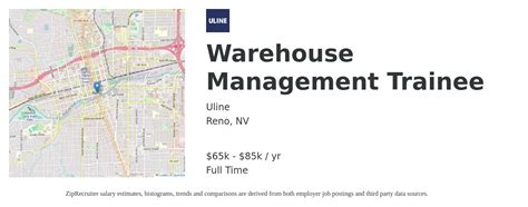 Warehouse Management Trainee Job in Reno, NV at Uline