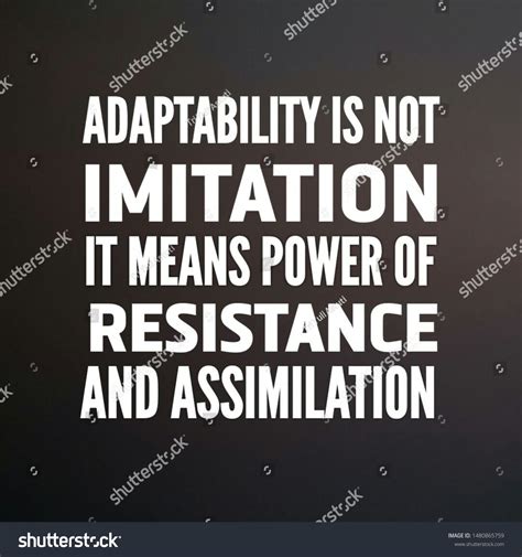 1 Adaptability Is Not Imitation Images, Stock Photos, 3D objects ...