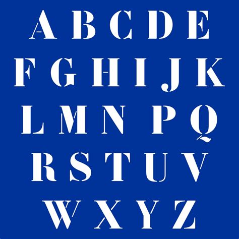 Free Alphabet Letter Stencils