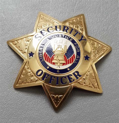 "Security Officer" Badge Gold - Hangar 19 Prop Rentals