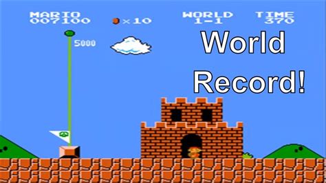 Super Mario Bros. - Speedrun level 1 - 1 [370] World Record - YouTube