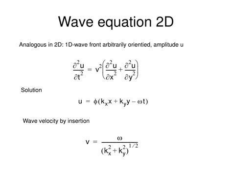 Simple Wave Equation