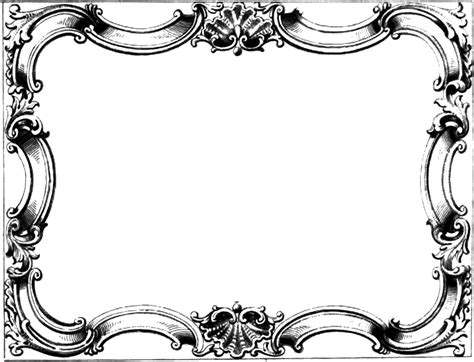 Vintage Ornate Border Frame – Free Clip Art Image