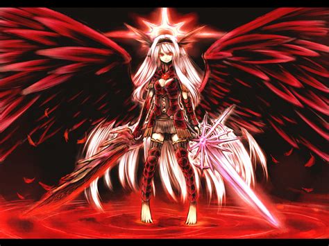 wings, Anime, Girls, Swords Wallpapers HD / Desktop and Mobile Backgrounds