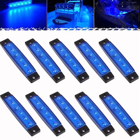 PSEQT LED Boat Interior Lights Marine Courtesy Light Strip Deck Transom ...