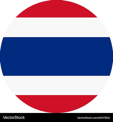 Thailand flag Royalty Free Vector Image - VectorStock