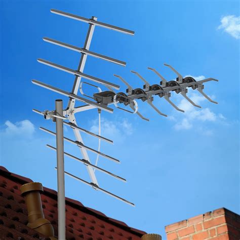 Veryke TV Antenna, 470-860MHz Amplified Antenna, Indoor/Attic/Outdoor ...