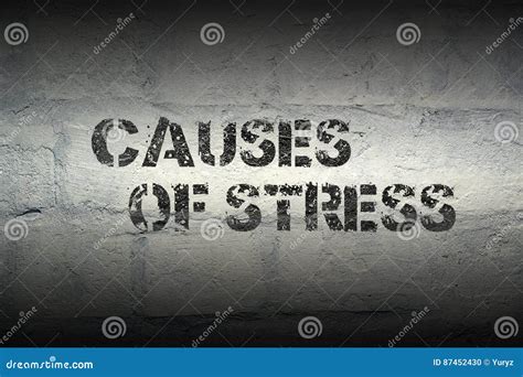 Causes of stress stock photo. Image of stencil, relax - 87452430