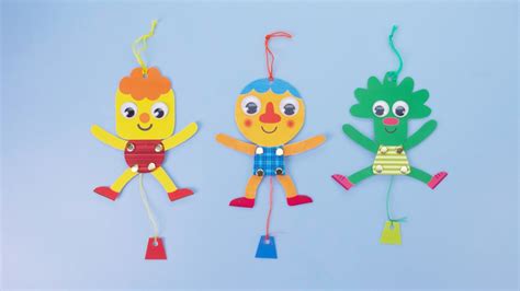 Noodle & Pals Dancing Paper Puppet Craft - Super Simple