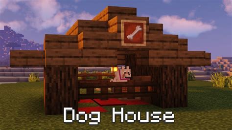 How To Build A Dog House In Minecraft - YouTube