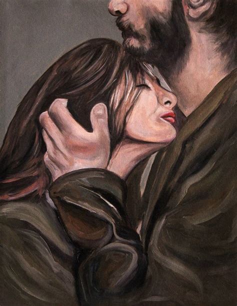 Intimate hug Painting by Muhammad Suleman Rehman | Saatchi Art