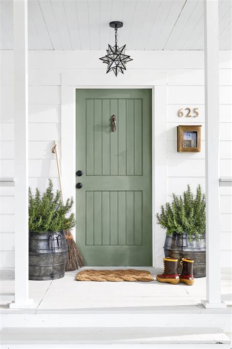 37 Gorgeous Farmhouse Front Door Ideas to Give Your Home a Makeover ...