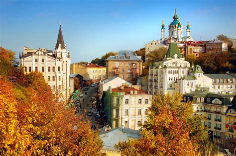 Kiev, Ukraine, City view on autumn