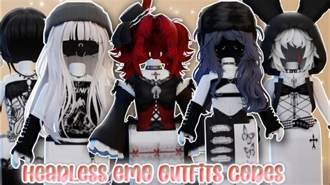 Roblox HEADLESS EMO OUTFITS CODES w/ Links! Roblox berry Avenue outfit ...