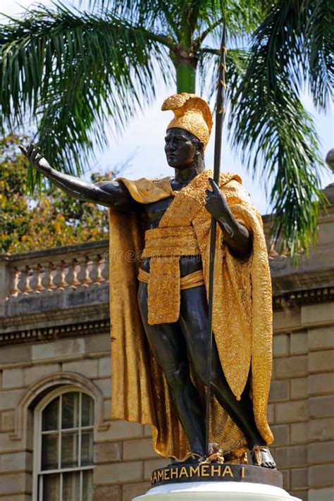 Statue of King Kamehameha, Honolulu, Hawaii Stock Photo - Image of ...