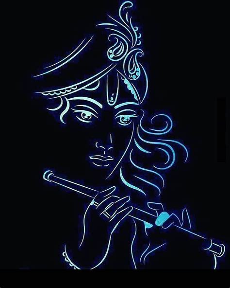 Shri Krishna in Black Backgrounds, krishna full mobile HD phone ...