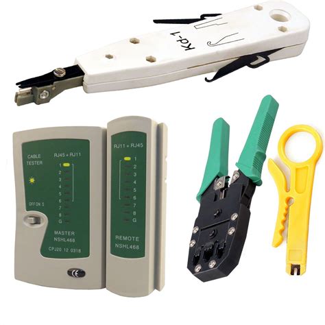 Ethernet Network Kit RJ45 LAN Cable Tester Crimping Punch Tool ...