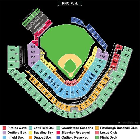 Elegant Pnc Park Seating Chart with seat numbers - Seating Chart