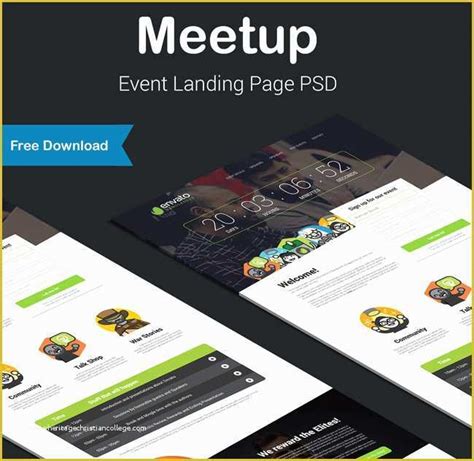 Event Landing Page Template Free Of 40 Best Free Landing Page Psd ...