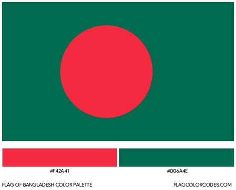 Bangladesh flag color codes