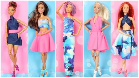 5 DIY No Sew No Glue Doll Clothes e1 - How To Make Barbie Clothes Ideas ...