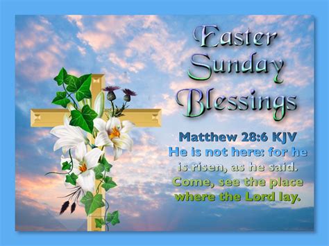 Easter Sunday Blessings | Easter prayers, Easter bible verses, Easter ...