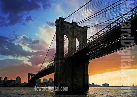 The Brooklyn Bridge Sunset - Photography - NYC - Howard Digital ...