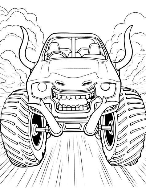 Monster Truck Coloring Pages Printable