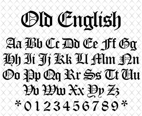 English font Old English font svg Old English script svg Font svg files ...